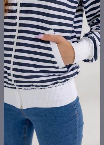 Комбінований світшот жіночий на замку в смужку (м42) UMON (316680899)