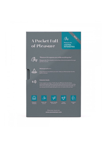 Вакуумный клиторальный стимулятор Starlet 3 Gray Womanizer (331171579)