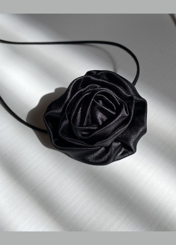 Чокер квітка чорного кольору на шнурку D.Hats текстиль (285710725)