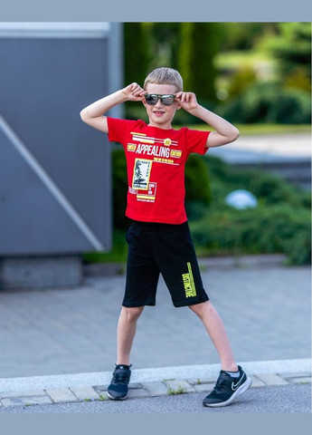 Червоний літній комплект для хлопчика (футболка+бриджі) hc (h001-6187-057-33-1) No Brand
