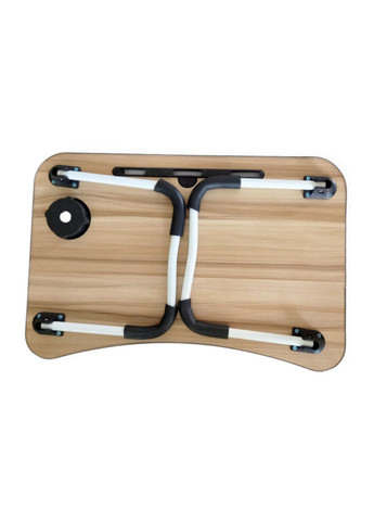 Столик для ноутбука, планшета сніданків складний переносний стіл в ліжко з підставкою під стакан дерев'яний No Brand (290704739)