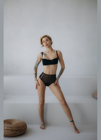 Черный демисезонный комплект белья Endorphine