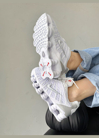 Кросівки жіночі і чоловічі Nike Shox TL White | Найк Шокс ТЛ білі No Brand білі демісезони (341264128)