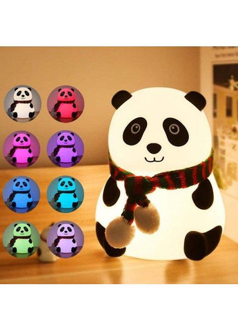 Ночник силиконовый Панда LED лампа Светильник на аккумуляторе в детскую No Brand (363329714)