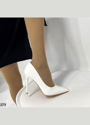 Meideli Білі туфлі на каблуку, весільні туфлі лодочки туфлі-човники білий з штучна шкіра, — демісезон (300171467)