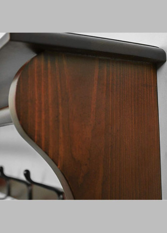 Вешалка для одежды из дерева Оквилл 4 капучино (ВДО-402709) No Brand (327868403)