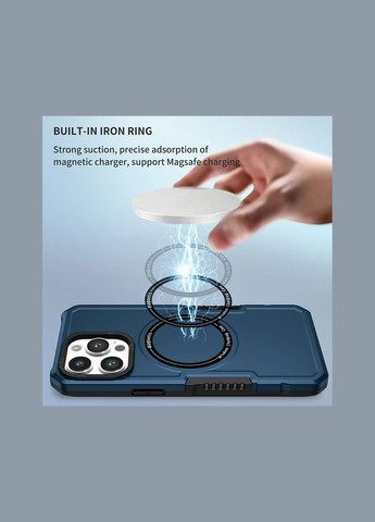 Протиударний чохол для iPhone 15 Чорний MagSafe Ultimate Experience (322287930)