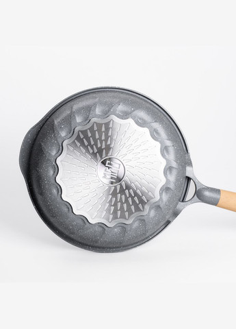 Сковорода алюмінієва з мармуровим покриттям антипригарним 28 см, сірий MGC (322771190)