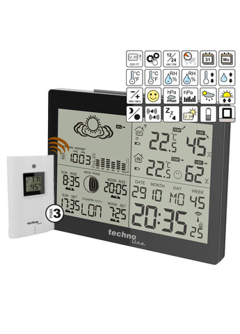 Метеостанція WS6760 Black (WS6760) Technoline (315341969)