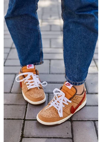 Цветные летние кроссовки nike clot dunk low sp cork найк данк No Brand