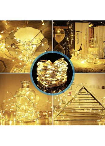 Светодиодная гирлянда Роса 50 метров теплый свет от USB 500 LED 8 режимов с пультом No Brand (370202754)