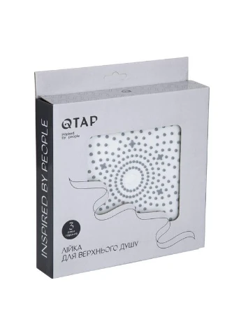 Лійка для верхнього душу Hlavova D 230 мм округла QTHLA107CRM45787 Chrome/White Qtap (392919089)