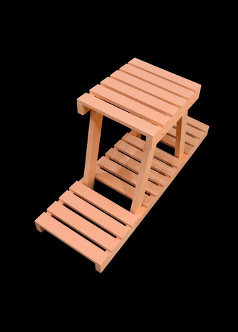 Подставка для цветов из дерева Труа грейпфрут (ЦВТ-001954) No Brand (328228504)