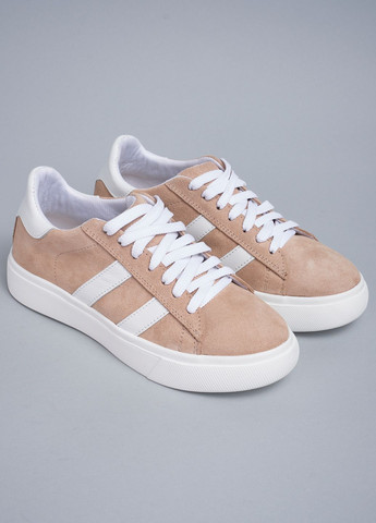 Бежеві кеди жіночі замшеві br01-2 бежеві 343331 Power