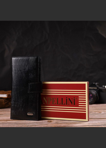 Тонкий гаманець для чоловіків з натуральної шкіри з тисненням 21913 Canpellini (331908167)