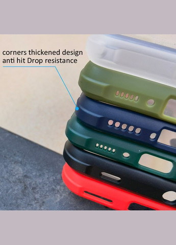 Протиударний матовий чохол для Redmi Note 9 Pro Зелений Xiaomi (322918812)