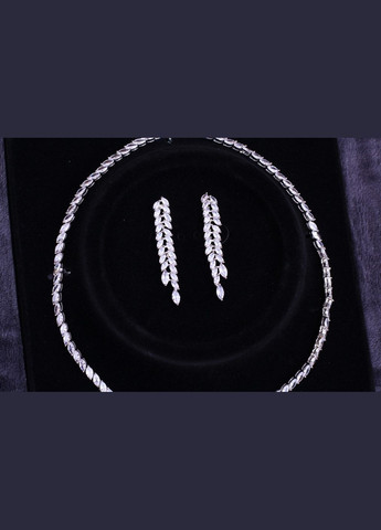 Комплект Кольє і сережки Дебора сріблястий Xuping Jewelry (317752153)