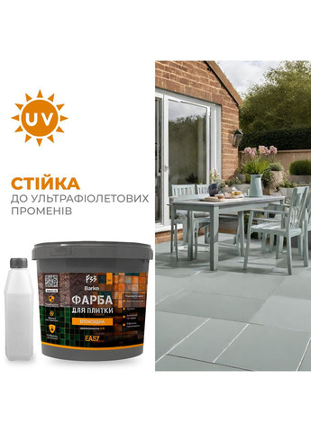 Епоксидна фарба для плитки Barko 1 кг світла оливка No Brand (365781314)