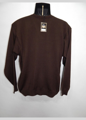 Коричневый зимний свитер мужской шерстяной tee jays р. 48 014шмс No Brand