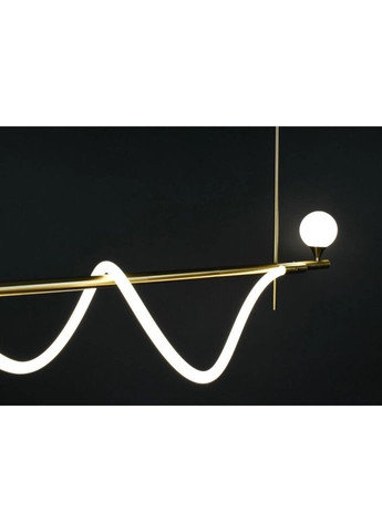 Люстра світлодіодна стельова LED світильник для квартири на стелю ледве 27146 Латунь 40-122х30х120 см. Sunnysky (324395840)