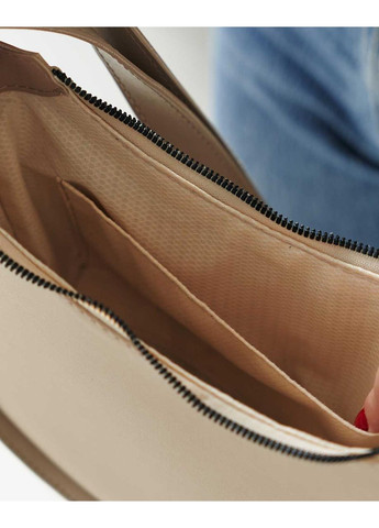 Жіноча сумка крос-боді з одним відділенням на підкладці бежевого кольору «Симона» WeLassie (298569434)