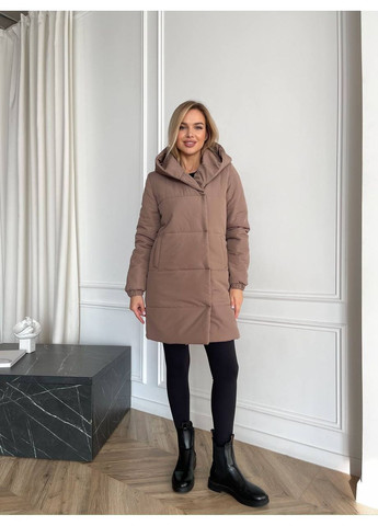 Бежева зимова куртка-зефірка Osoblyva