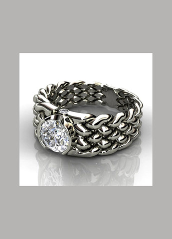 Креативное дизайнерское кольцо, очень красивое кольцо с фианитом для мужчин и женщин, размер 17.5 Fashion Jewelry (288129400)
