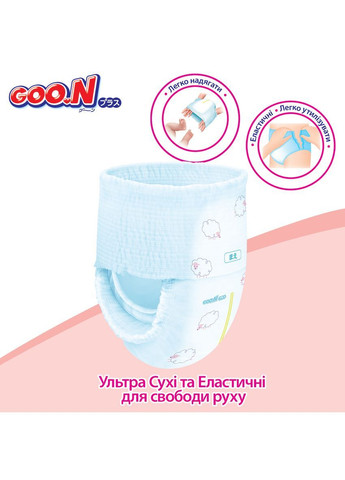 Підгузки-трусики Plus 5/XL (12-22 кг), 38 шт. Goo.N 21001512 (366471994)