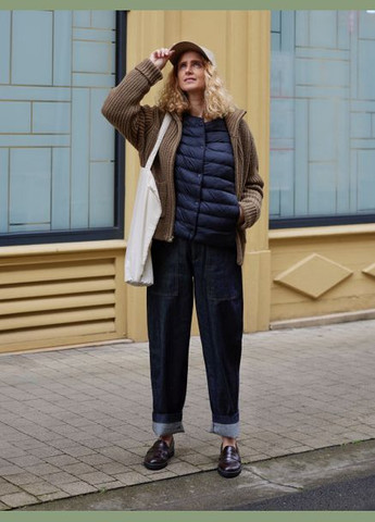 Желтый демисезонный Пуховик One