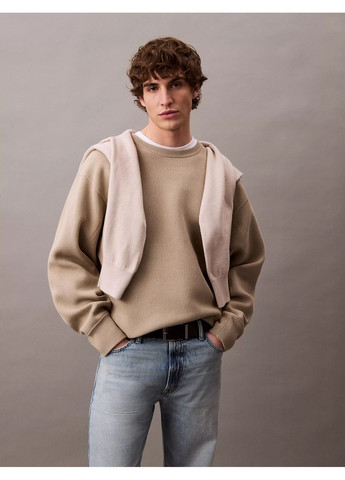 Бежевий чоловічий світшот studio Calvin Klein (366725806)