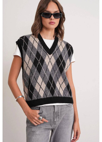 🤍 Стильна жіноча в’язана жилетка жакардова — ЗАМІРИ В ОПИСІ DK/DL Мода без кордонів (365685873)