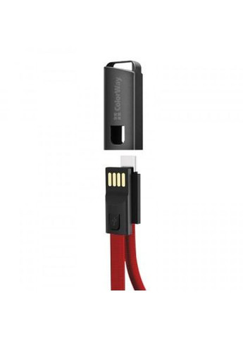 Дата кабель USB 2.0 AM to TypeC 0.22m red (CW-CBUC023-RD) Colorway usb 2.0 am to type-c 0.22m red (268142185)