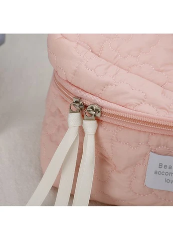 М'яка косметичка Puff Big Рожева (AN0103152) ANbeauty (395439864)