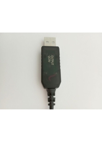 Кабель (ЛИШЕ QC ШВИДКА ЗАРЯДКА) USB 5 V — 9 DC 2 A 5.5x2.1mm, QC 9V 2A No Brand (370392151)