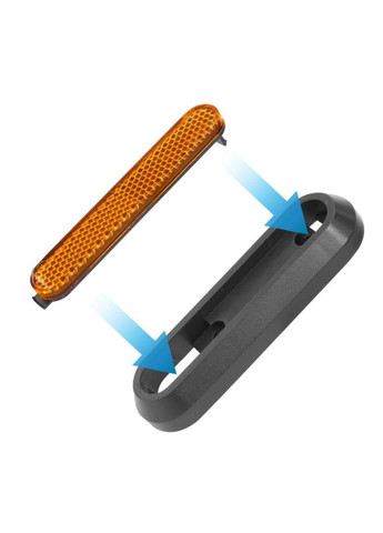 Бокове світловідбивне кріплення на заднє крило для електросамокату Xiaomi Pro 2 TT453123 Жовтий UKC (368565233)