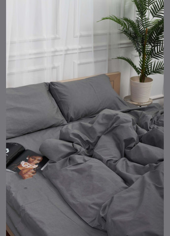 Комплект постельного белья семейный 143х210х2 наволочки 2х50х70 Бязь Gold Люкс (MS-820001139) Moon&Star Gray (285717502)