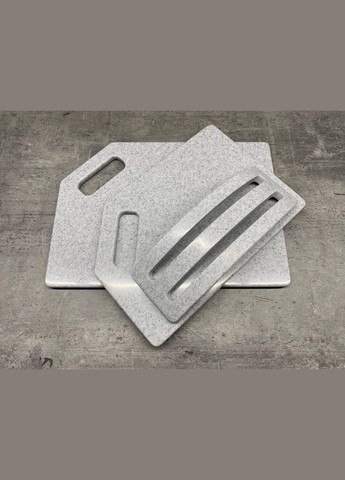 Набір кухонних дошок на підставці зі штучного акрилового каменю Mist 2 шт 123 (337127877)