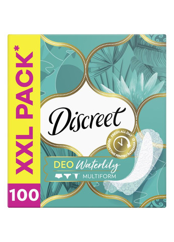 Щоденні прокладки Deo Water Lily 100 шт. (8001090162274/8700216152921) Discreet (315346531)