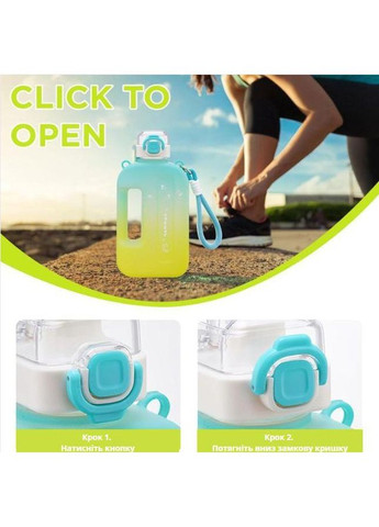 Бутылка SUMMER для воды из BPA-free пластика 750 мл. Желто- голубая No Brand (296101732)