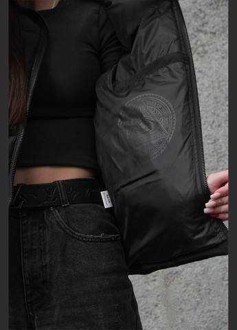 Женская пуховая безрукавка черного цвета Without (305574646)