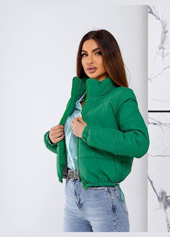 Зеленая демисезонная куртка демисезонная короткая LeVi
