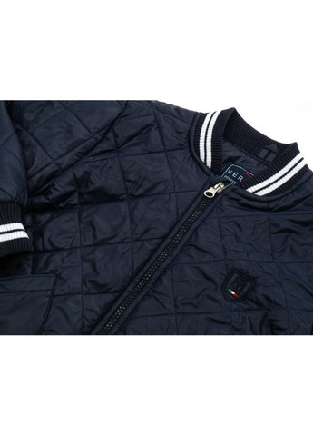 Темно-синя демісезонна куртка стьобана (4162-146b-blue) Verscon