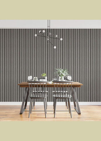 Рейка декоративна PS 2900х120х12мм Світло-сірий дуб SW-00001740 Sticker Wall (341284797)