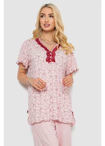 Розовая всесезон пижама женская с принтом Sport Line