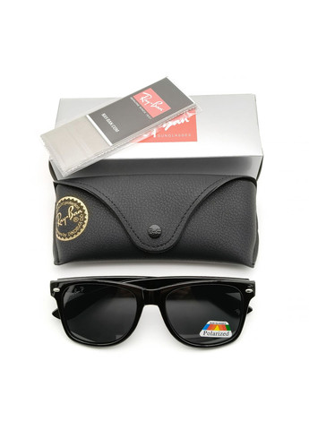 Сонцезахисні окуляри R-B polarized чорні, глянцева оправа No Brand 2140 (331294712)