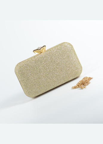 Золота сумка клатч бокс з блискітками випускна жіноча блискуча No Brand (293942340)
