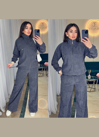 Костюм мікровельвет штани та кофта No Brand (345643543)