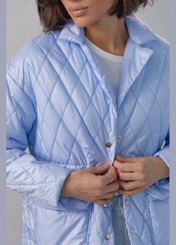 Голубая демисезонная женская куртка No Brand