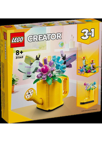 Конструктор Лего Креатор 3 в 1 Квіти в лійці Creator Flowers in Watering Can 31149 Lego (372125373)