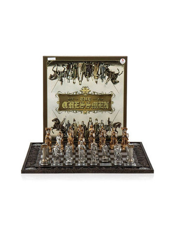 Набор подарочных шахмат Греция черная доска 43,3х43,3 см фигурки из полистоуна 77745AB Veronese (346532250)